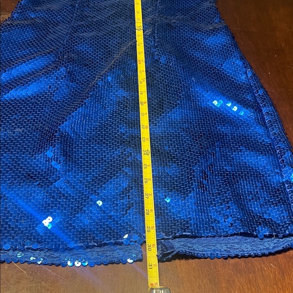 Vintage Handmade Blue Sequin Cocktail Party Dress Women’s Small - Picture 11 of 12